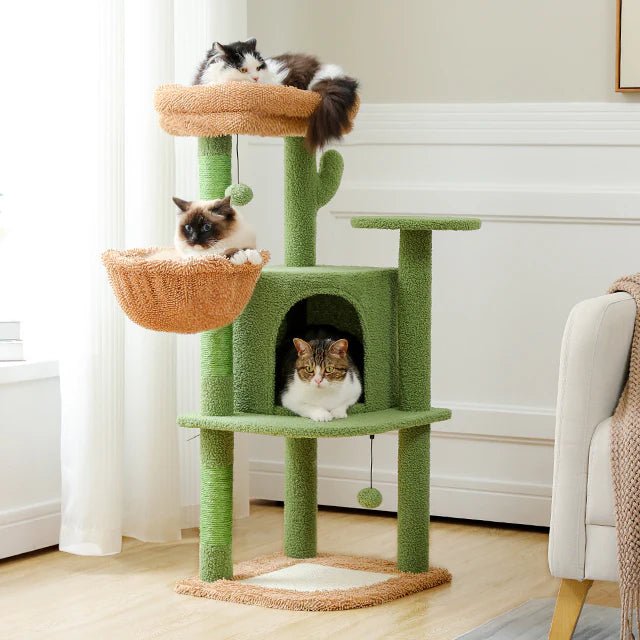 107cm Cactus Cat Tree Tower Condo - House Of Pets Delight (HOPD)