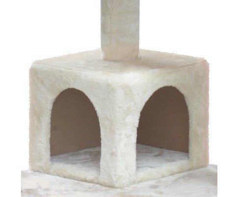 134cm Multi Level Cat Post in Beige - House Of Pets Delight (HOPD)