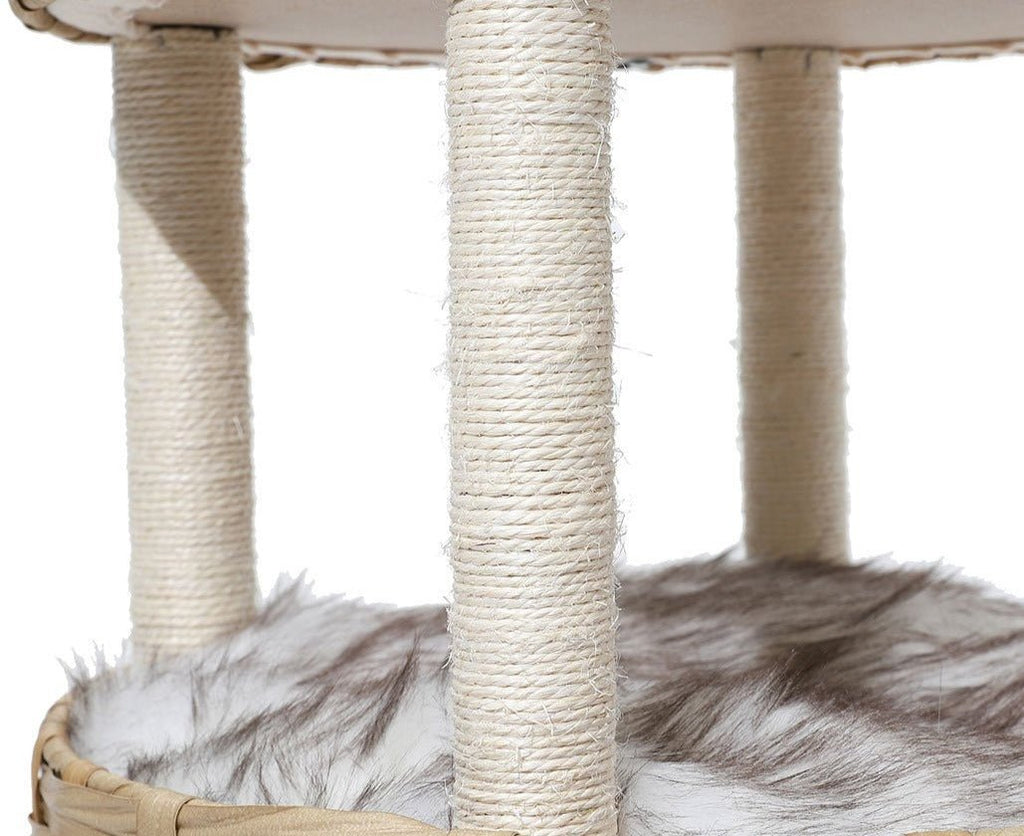 2 Tier Rattan Cat Sleeping Nest - House Of Pets Delight (HOPD)