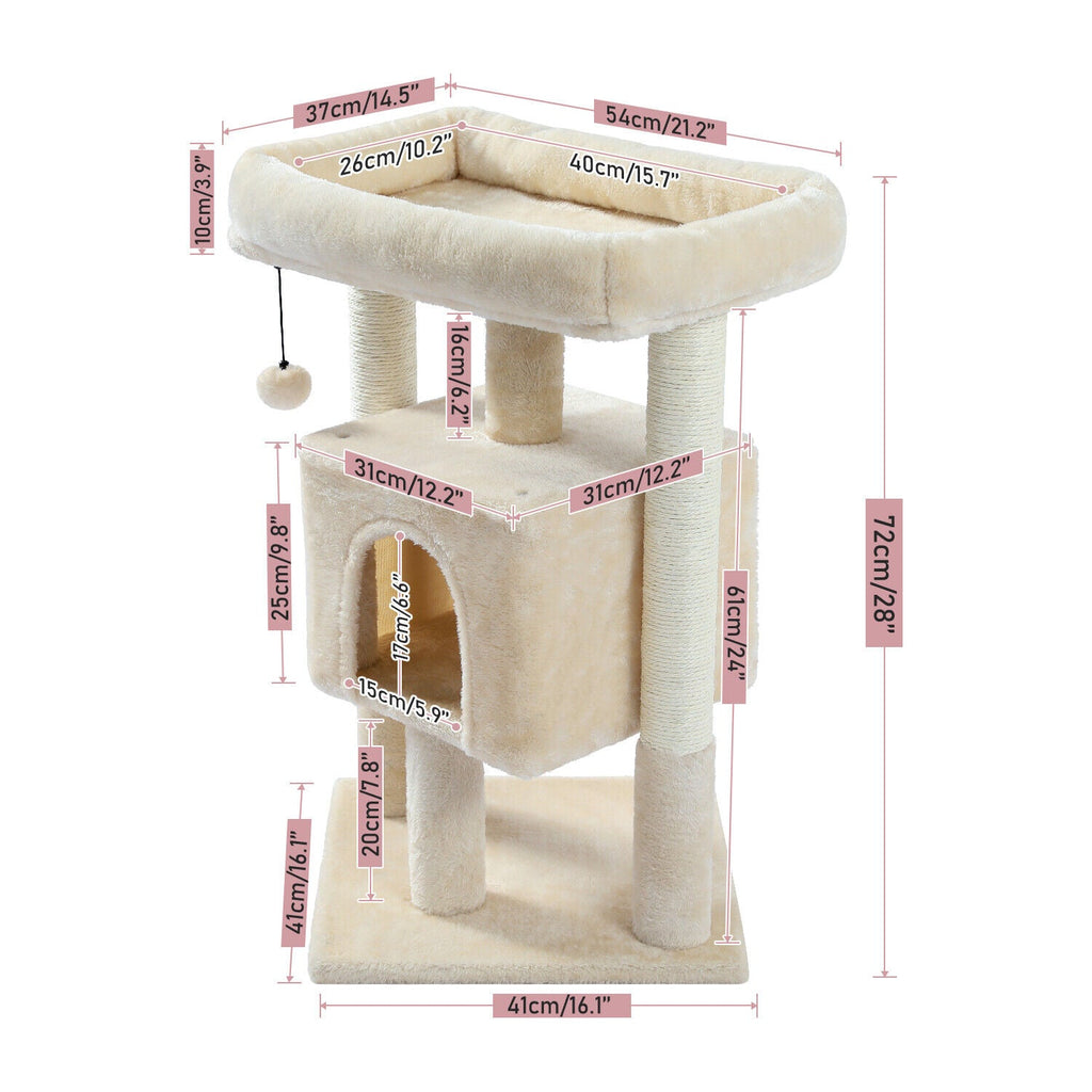 72cm Cat House - Beige - House Of Pets Delight (HOPD)