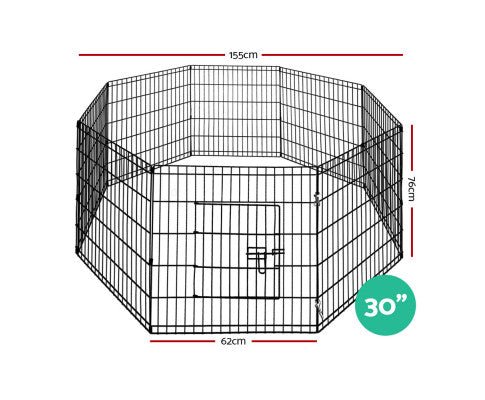 8 Panel Pet Playpen Crate - 30 Inch - House Of Pets Delight (HOPD)