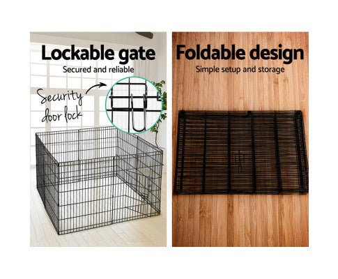 8 Panel Pet Playpen Crate - 30 Inch - House Of Pets Delight (HOPD)