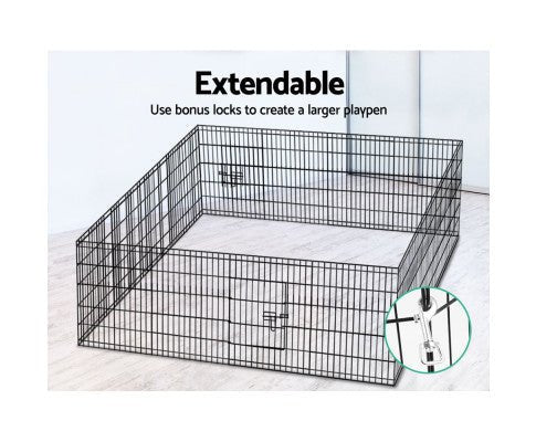 8 Panel Pet Playpen Crate - 30 Inch - House Of Pets Delight (HOPD)