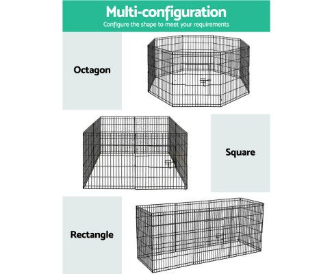 8 Panel Pet Playpen Crate - 30 Inch - House Of Pets Delight (HOPD)