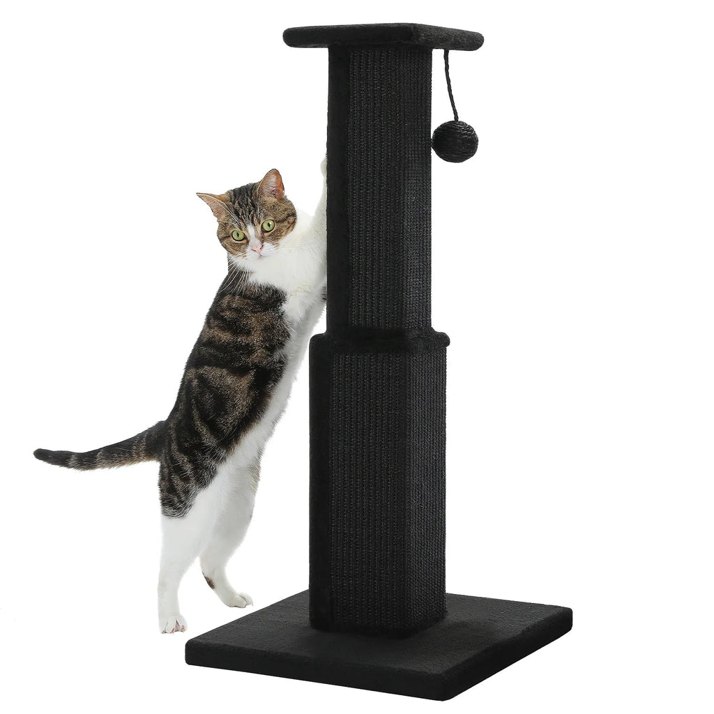 80cm Cat Scratching Tower Post (2 Colours) - House Of Pets Delight (HOPD)