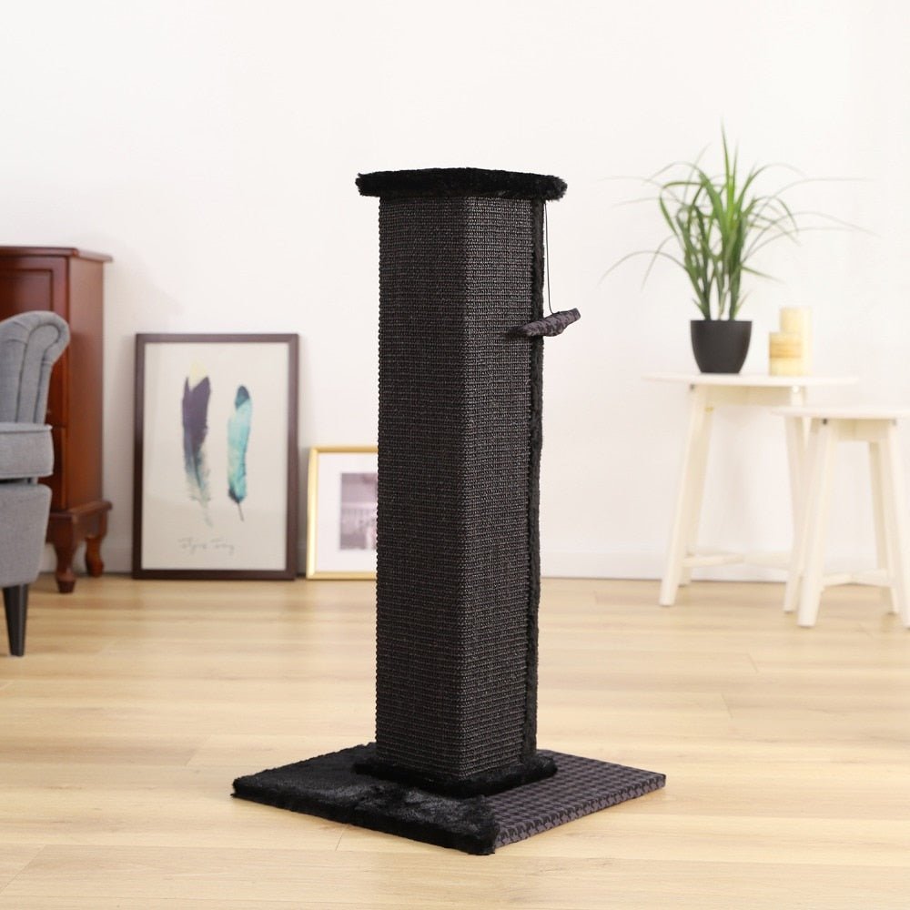 82cm Ultimate Cat Scratching Post in Black - House Of Pets Delight (HOPD)