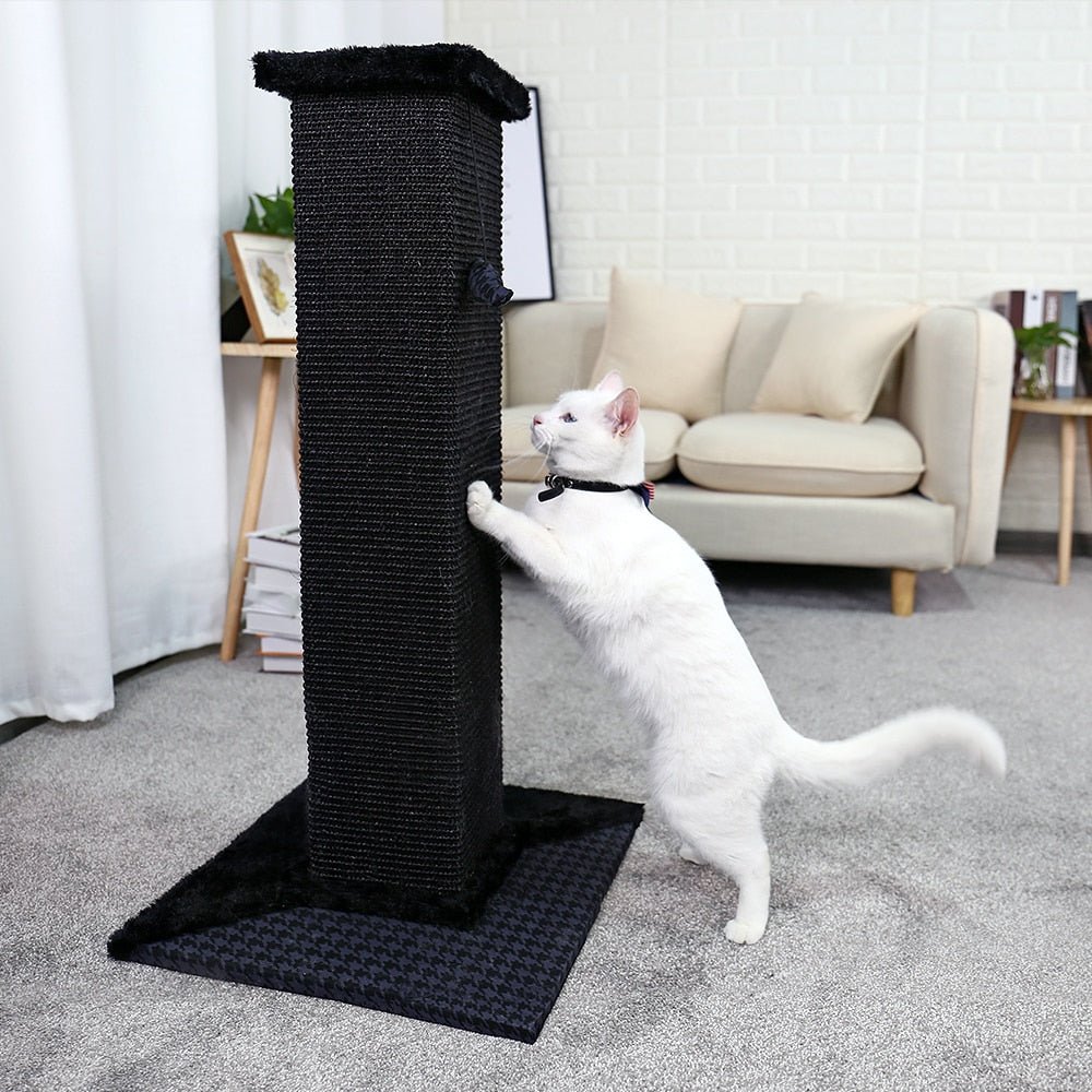 82cm Ultimate Cat Scratching Post in Black - House Of Pets Delight (HOPD)