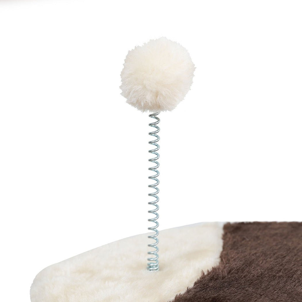 Adjustable Height Cat Scratching Post Tree - Cream - House Of Pets Delight (HOPD)