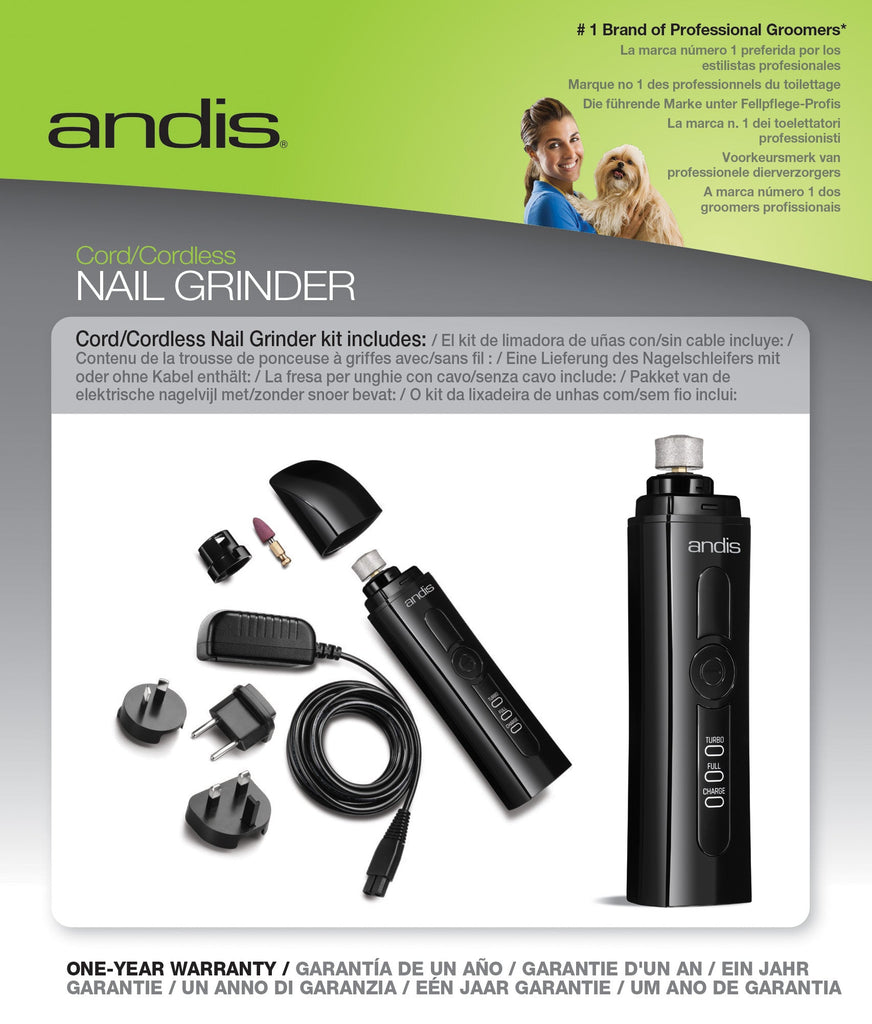 Andis – Cordless 2 Speed Dog Nail Grinder - House Of Pets Delight (HOPD)