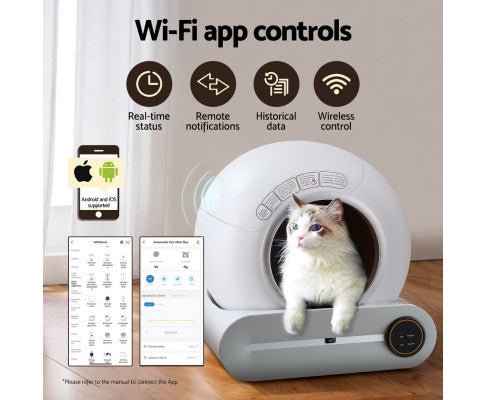 Automatic Cat Litter Box Self - Cleaning Large Smart Toilet Tray App Control 9L - House Of Pets Delight (HOPD)