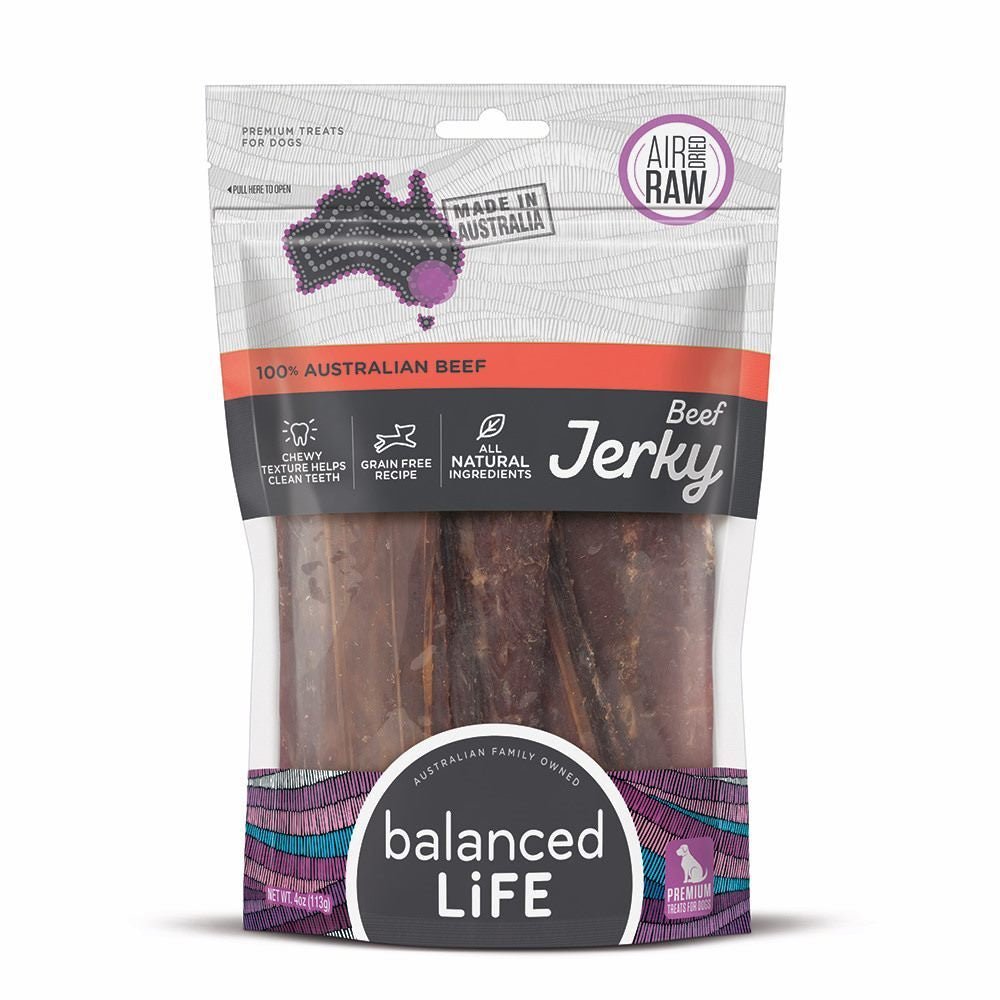 Balanced Life Beef Jerky Straps (226G) X2PKS - House Of Pets Delight (HOPD)