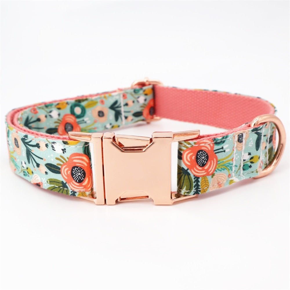 Botanical Flower Collar & Lead Set - House Of Pets Delight (HOPD)