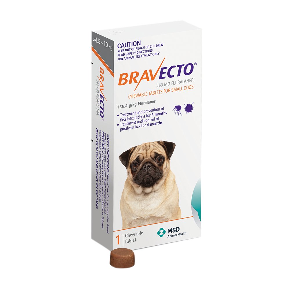 Bravecto Chew for Small Dogs 4.5 - 10kgs - House Of Pets Delight (HOPD)