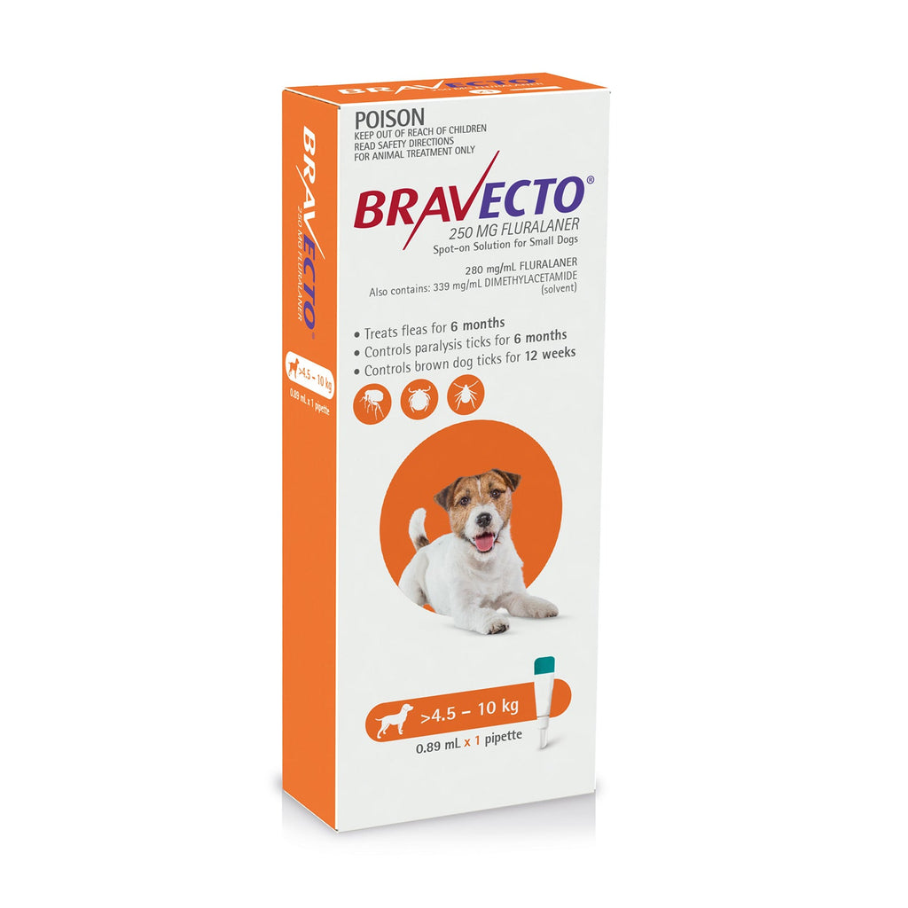 Bravecto Spot On For Dogs Orange 4.5 - 10kg - House Of Pets Delight (HOPD)