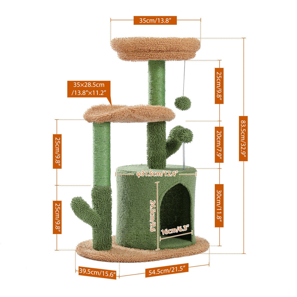 Cactus Cat Condo 83.5cm - House Of Pets Delight (HOPD)