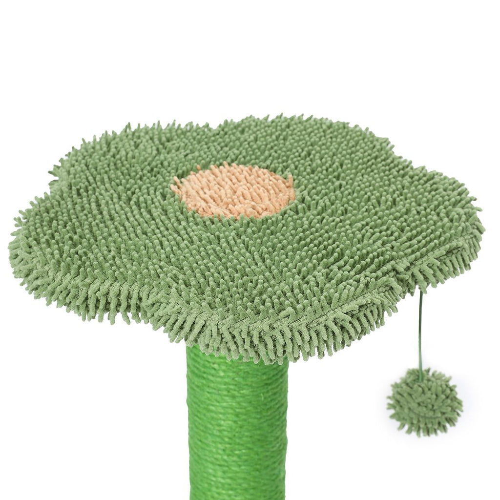 Cactus Cat Scratching Post Tree Pole - Green - House Of Pets Delight (HOPD)