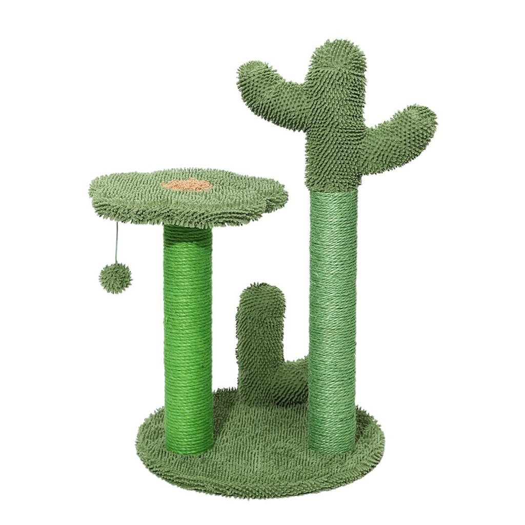 Cactus Cat Scratching Post Tree Pole - Green - House Of Pets Delight (HOPD)