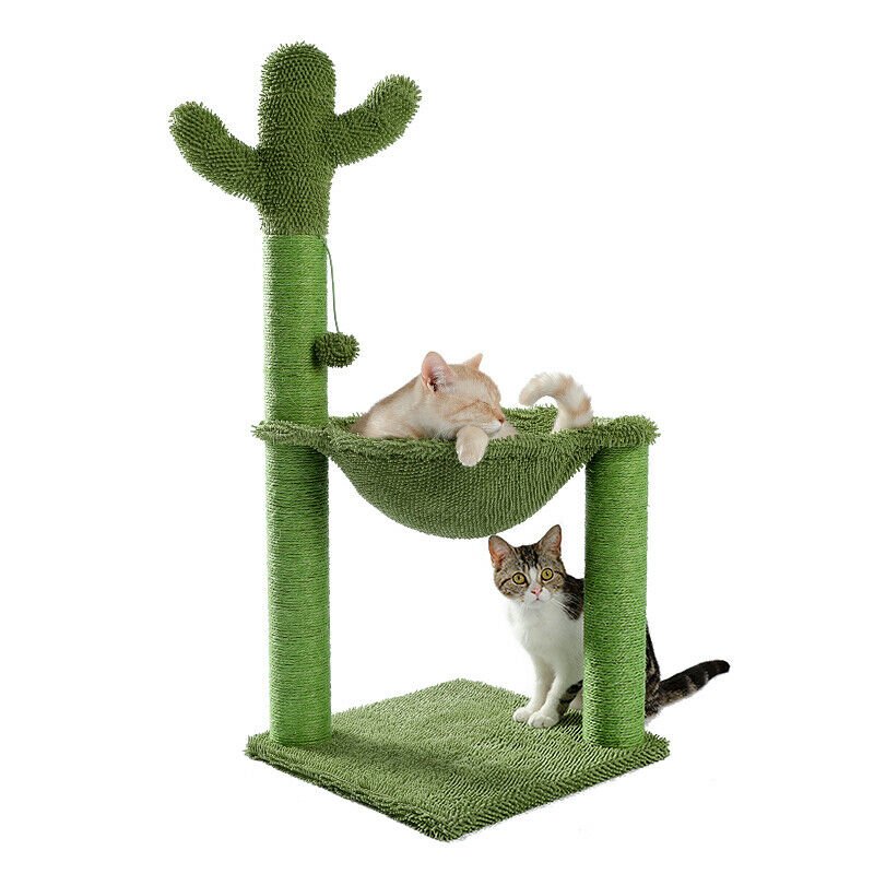 Cactus Hammock Cat Tree Scratcher - House Of Pets Delight (HOPD)