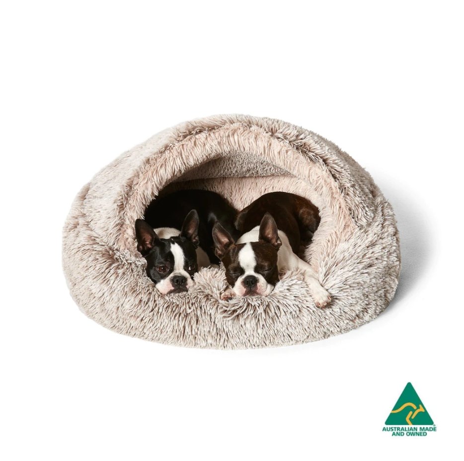 Calming Hoodie Cuddler - Mink (3 Sizes) - House Of Pets Delight (HOPD)