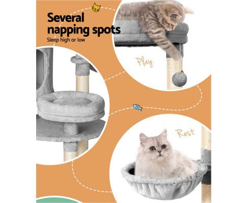 Cara Cat Tree Tower - 123cm - House Of Pets Delight (HOPD)