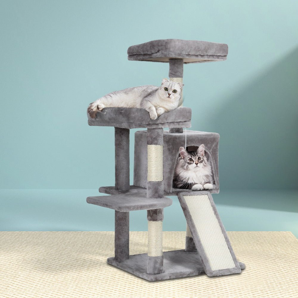 Cassey Plush Winter Cat Tree Tower Condo House - 103cm - House Of Pets Delight (HOPD)