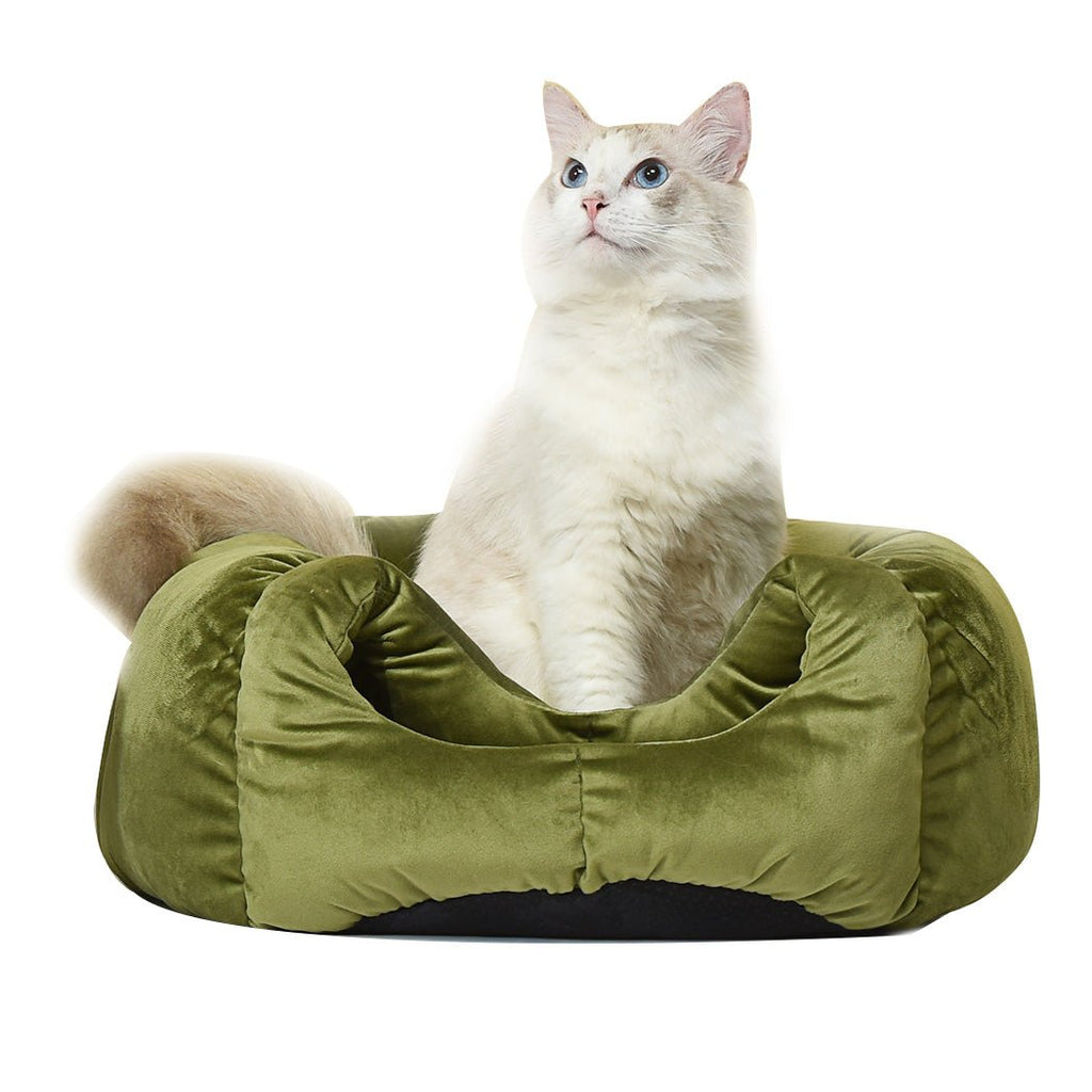 Cat Castle Igloo Round Nest Cave Green L - House Of Pets Delight (HOPD)