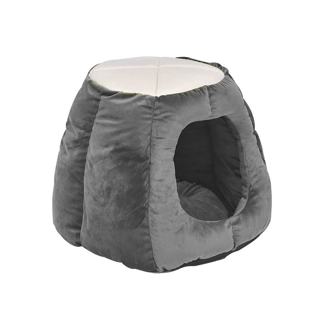 Cat Castle Igloo Round Nest Cave Grey L - House Of Pets Delight (HOPD)