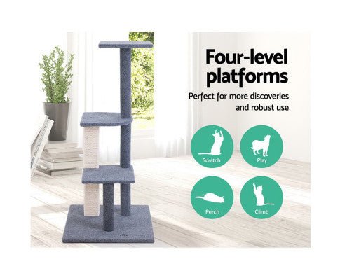 Cat Tree 124cm Trees Scratching Post - House Of Pets Delight (HOPD)