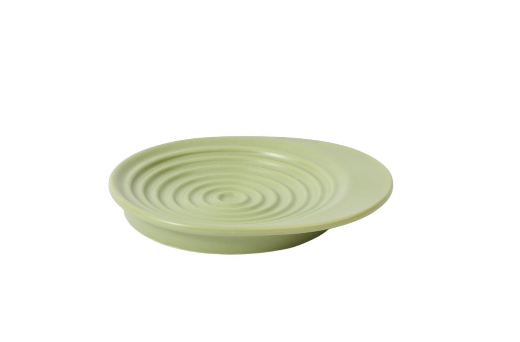 Ceramic Dish Cats and Dogs in Avocado Green - House Of Pets Delight (HOPD)