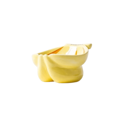 Ceramic Elevated Pet Food Bowl - Banana - House Of Pets Delight (HOPD)