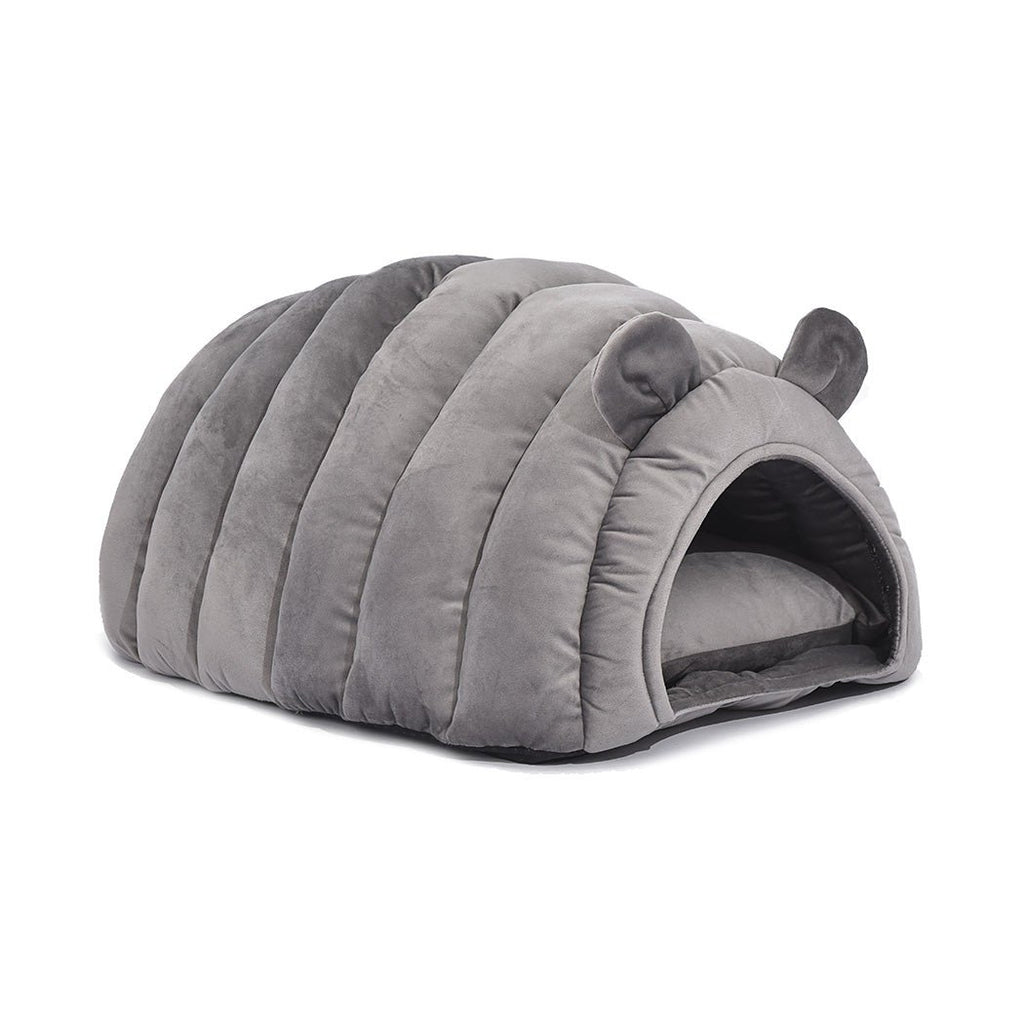 Comfy Cat Cave Igloo Round Nest Grey L - House Of Pets Delight (HOPD)