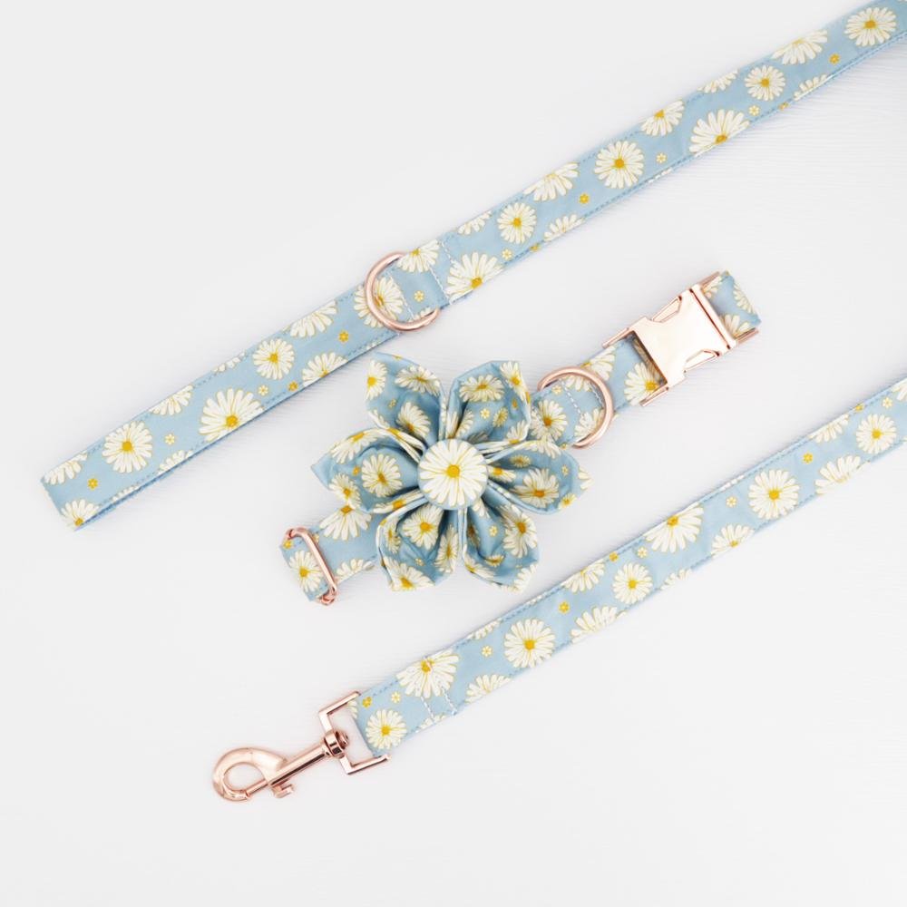 Daisy Flower Collar & Lead Set - House Of Pets Delight (HOPD)