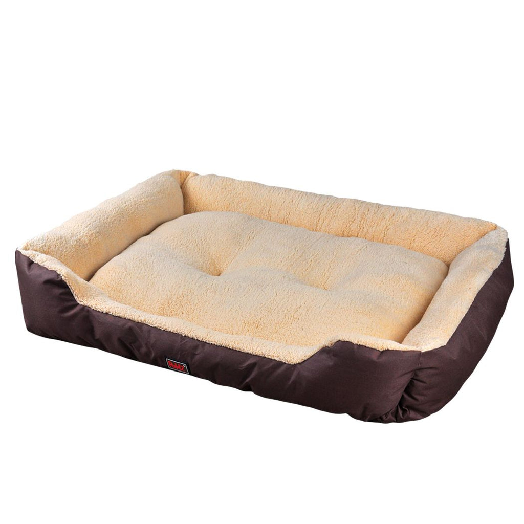 Deluxe Soft Cushion Washable Pet Bed - Warm Brown - House Of Pets Delight (HOPD)