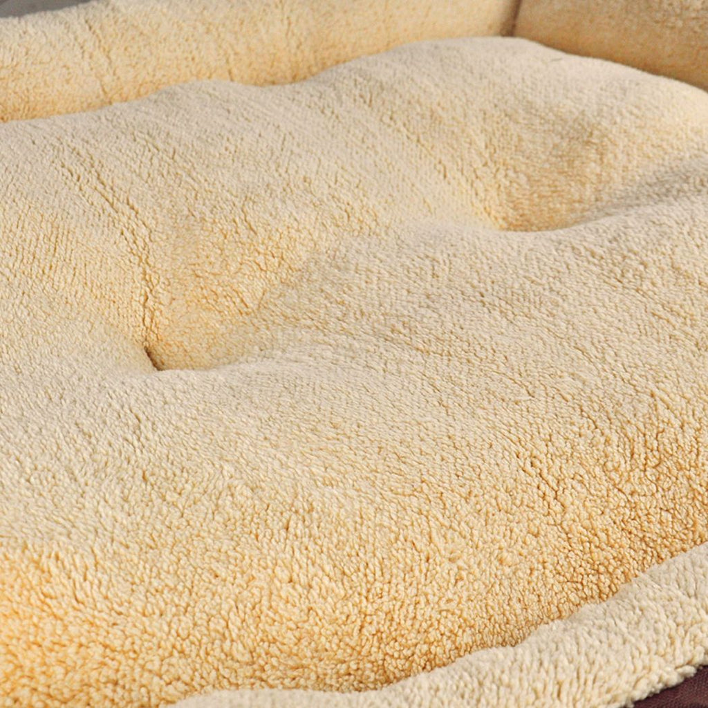 Deluxe Soft Cushion Washable Pet Bed - Warm Brown - House Of Pets Delight (HOPD)