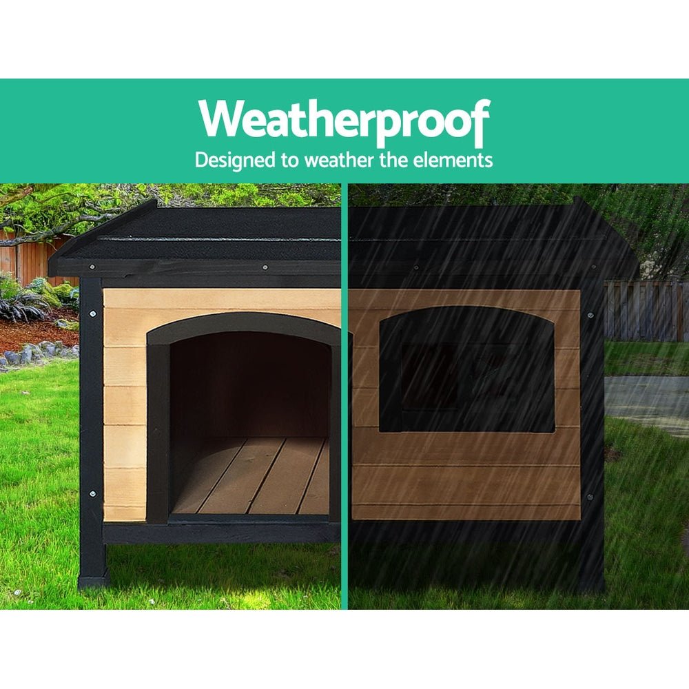 Dog Kennel with Elevated Floor - 2 Sizes - House Of Pets Delight (HOPD)