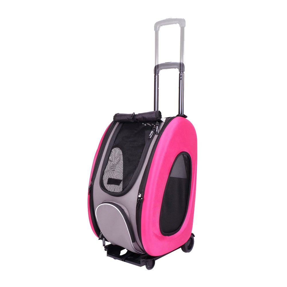 Eva Pet Wheeled Multifunctional Carrier - Hot Pink - House Of Pets Delight (HOPD)