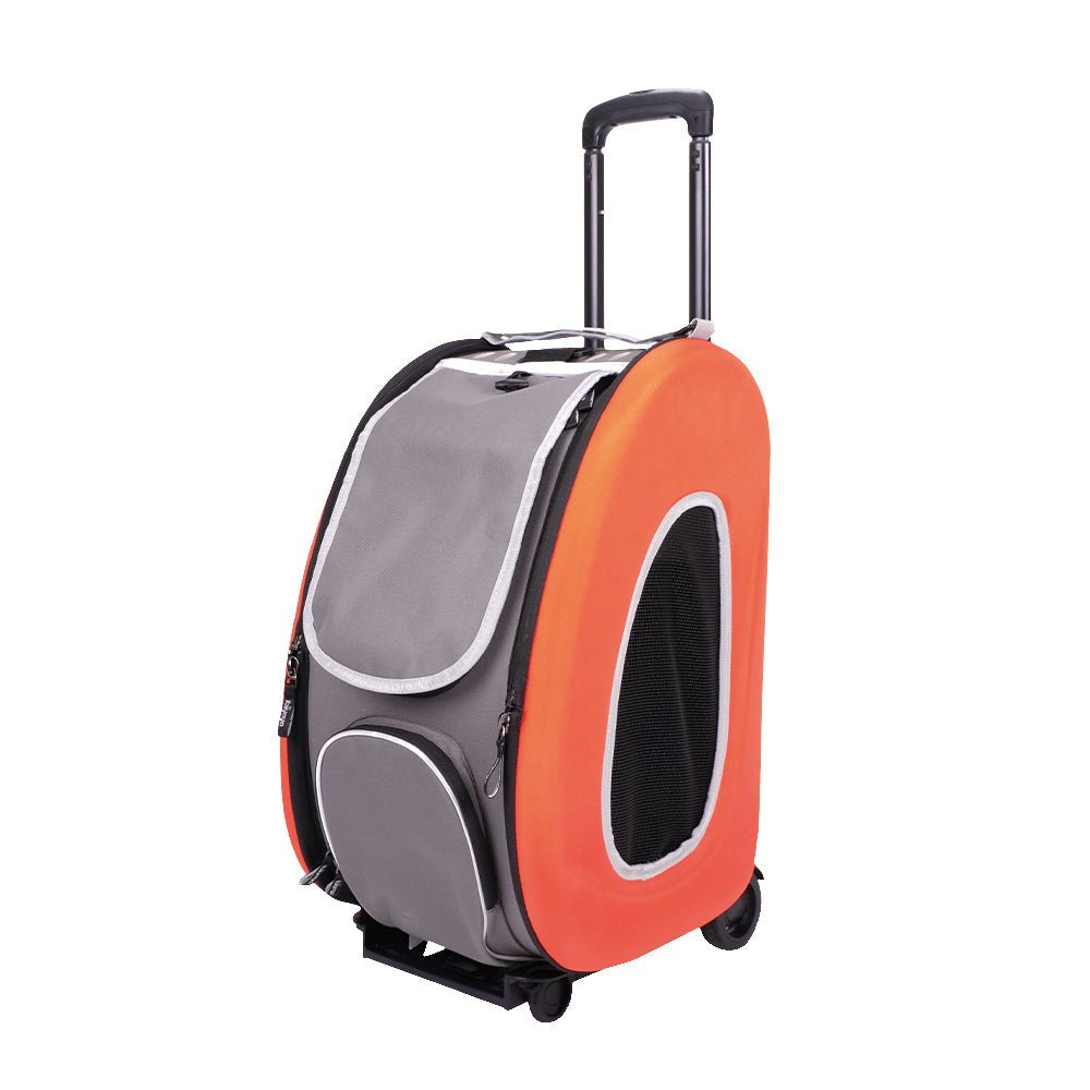 Eva Pet Wheeled Multifunctional Carrier - Tangerine - House Of Pets Delight (HOPD)