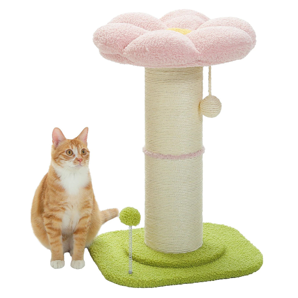 Flower Cat Post - 60cm - House Of Pets Delight (HOPD)