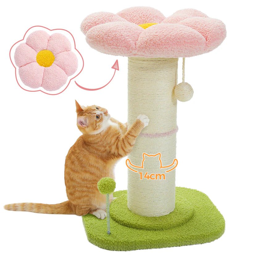 Flower Cat Post - 60cm - House Of Pets Delight (HOPD)