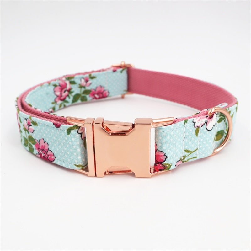 Flower Collar in Blue - House Of Pets Delight (HOPD)