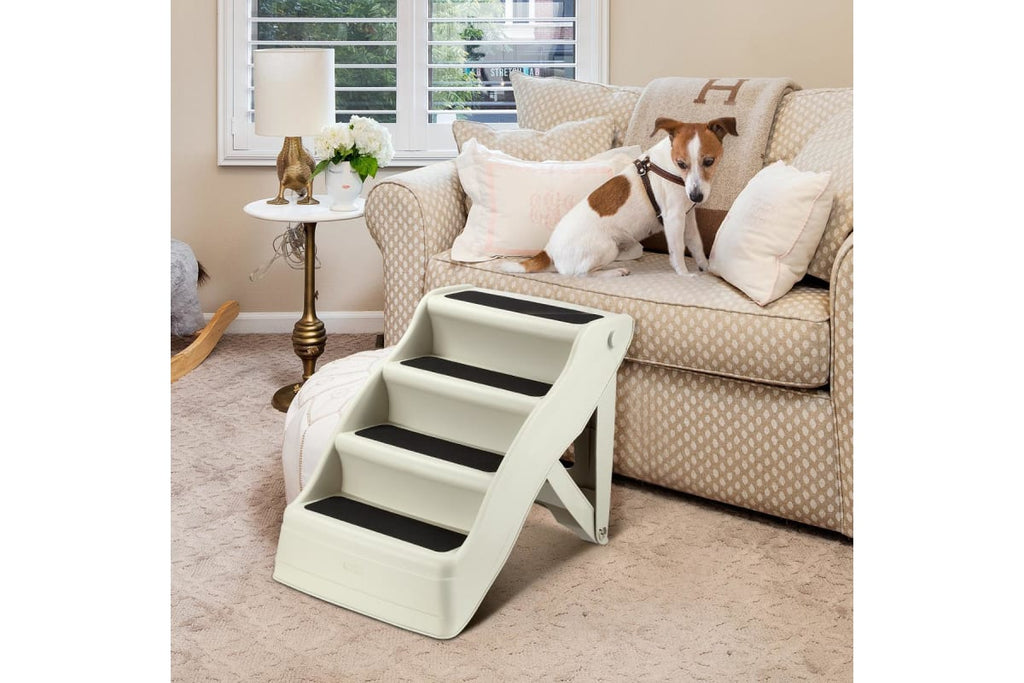 Foldable Pet Stairs 4 Step Ladder for Pet Cat Dog - House Of Pets Delight (HOPD)