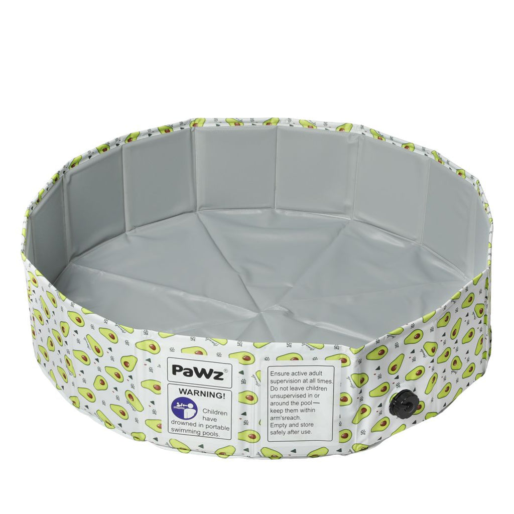 Foldable Pet Swimming Pool in Avocado Print (Various Sizes) - House Of Pets Delight (HOPD)