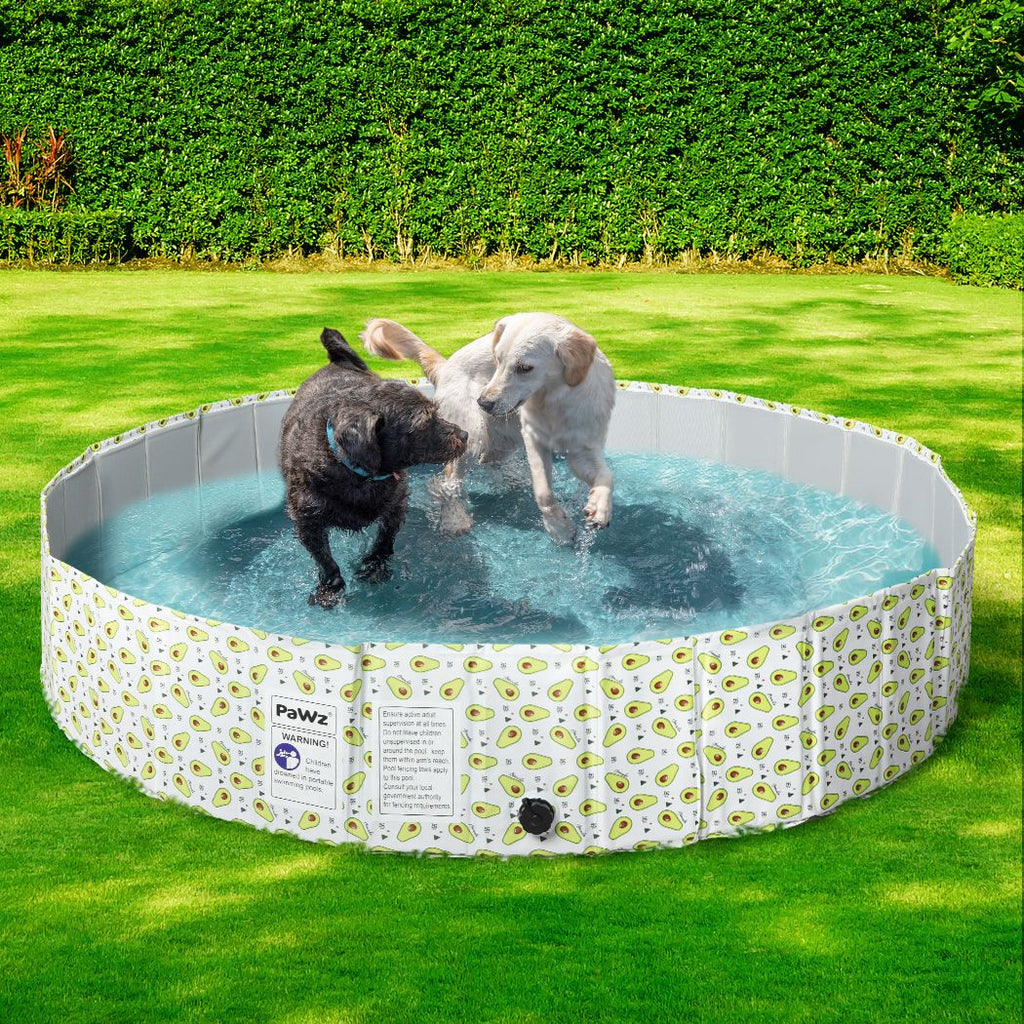 Foldable Pet Swimming Pool in Avocado Print (Various Sizes) - House Of Pets Delight (HOPD)