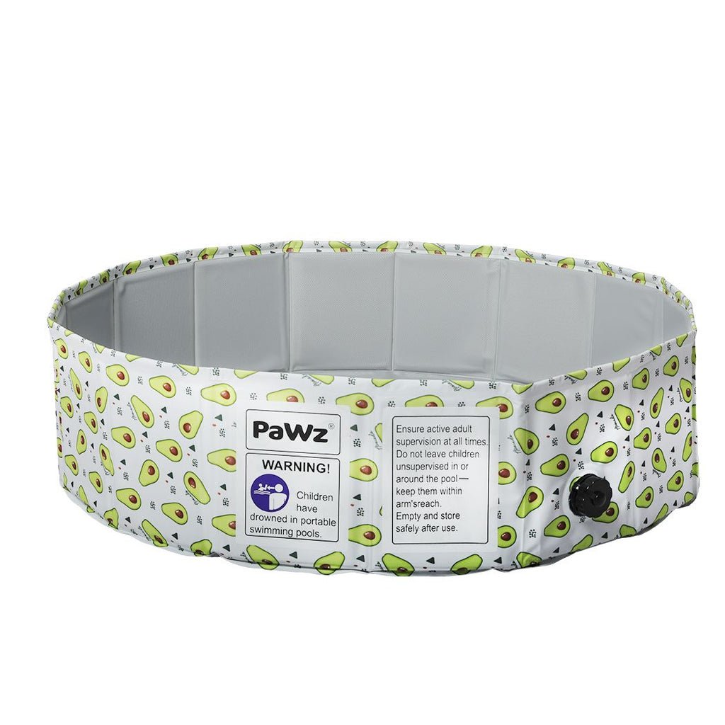 Foldable Pet Swimming Pool in Avocado Print (Various Sizes) - House Of Pets Delight (HOPD)