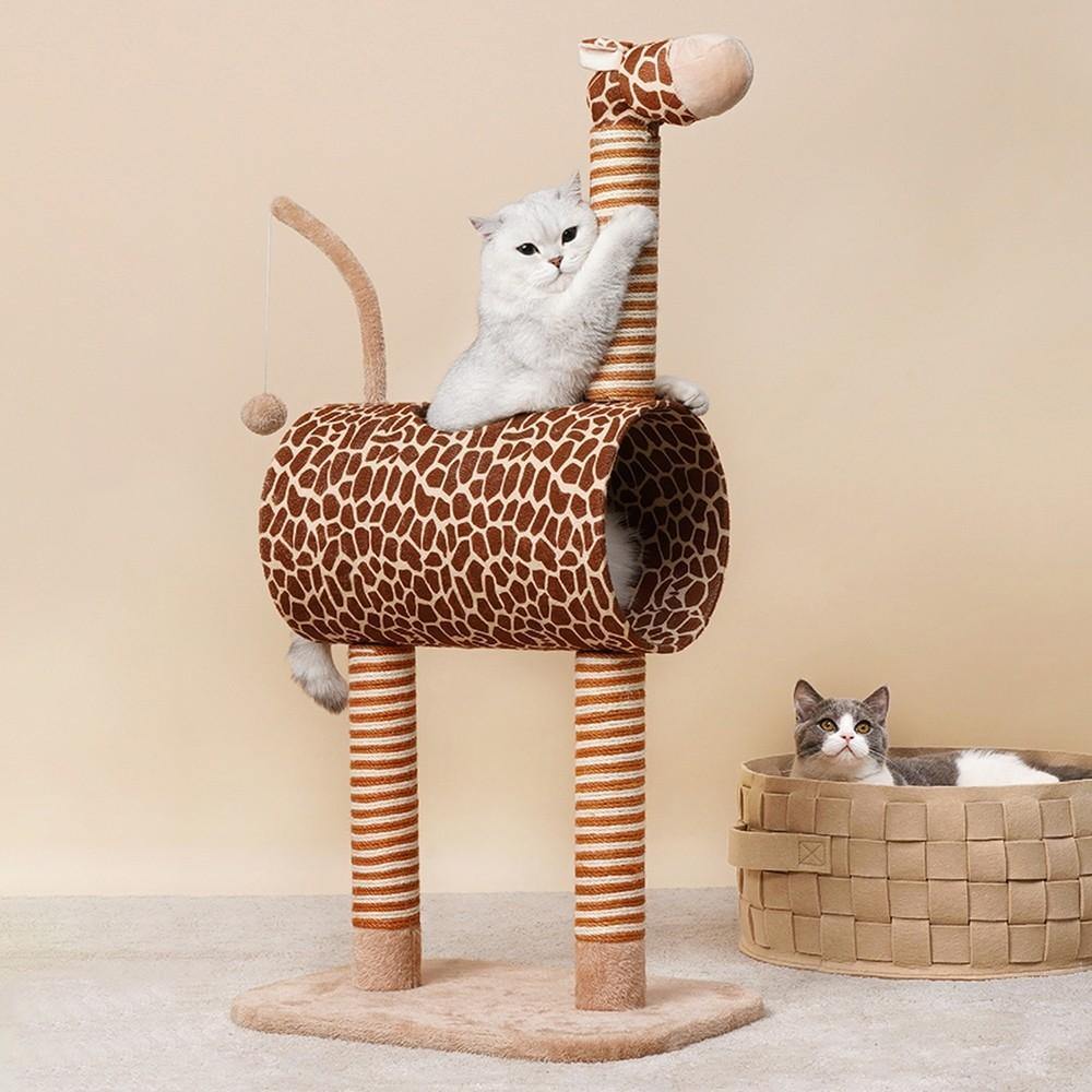 Giraffe Cat Climber House with Scratching Post - House Of Pets Delight (HOPD)