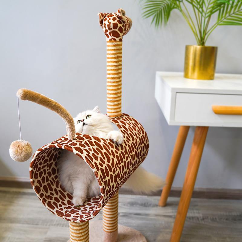 Giraffe Cat Climber House with Scratching Post - House Of Pets Delight (HOPD)