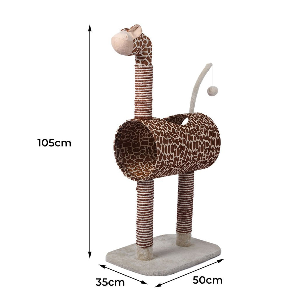 Giraffe Cat Climber House with Scratching Post - House Of Pets Delight (HOPD)