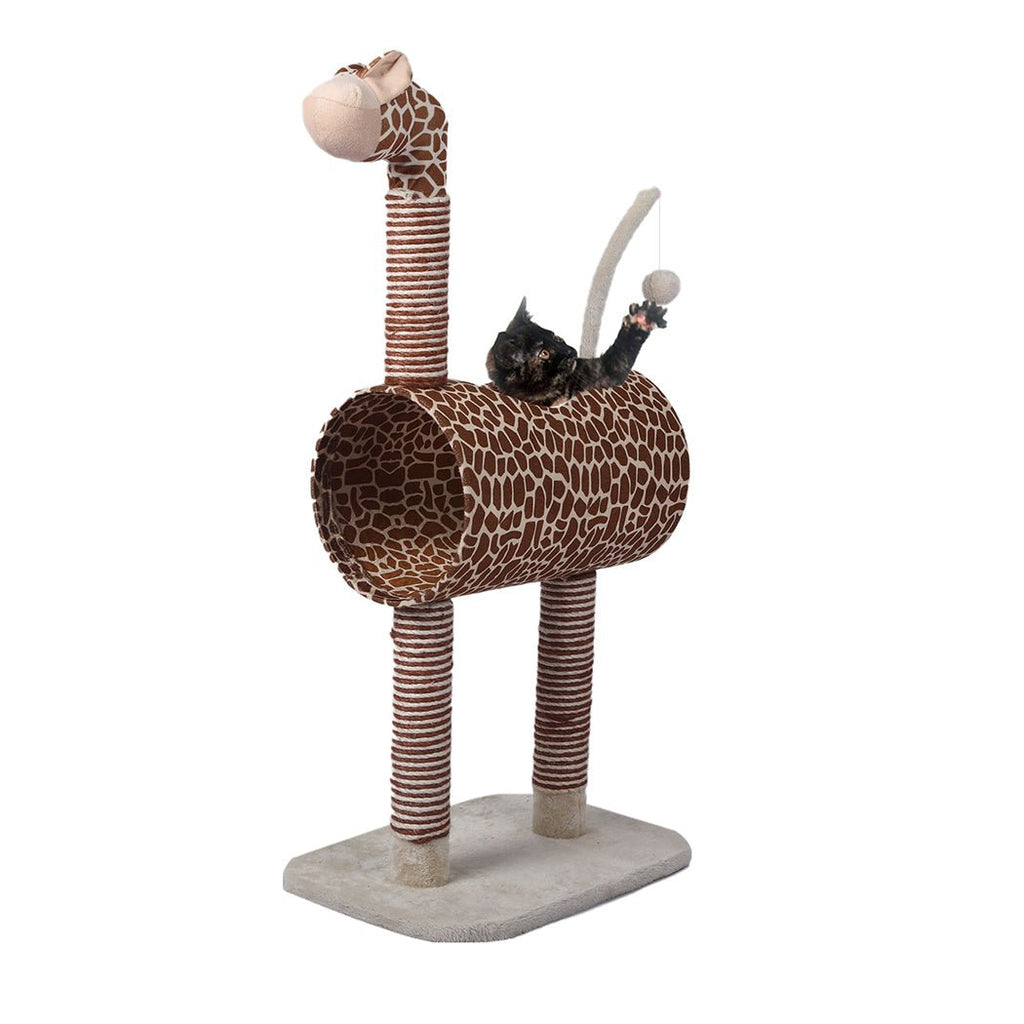 Giraffe Cat Climber House with Scratching Post - House Of Pets Delight (HOPD)