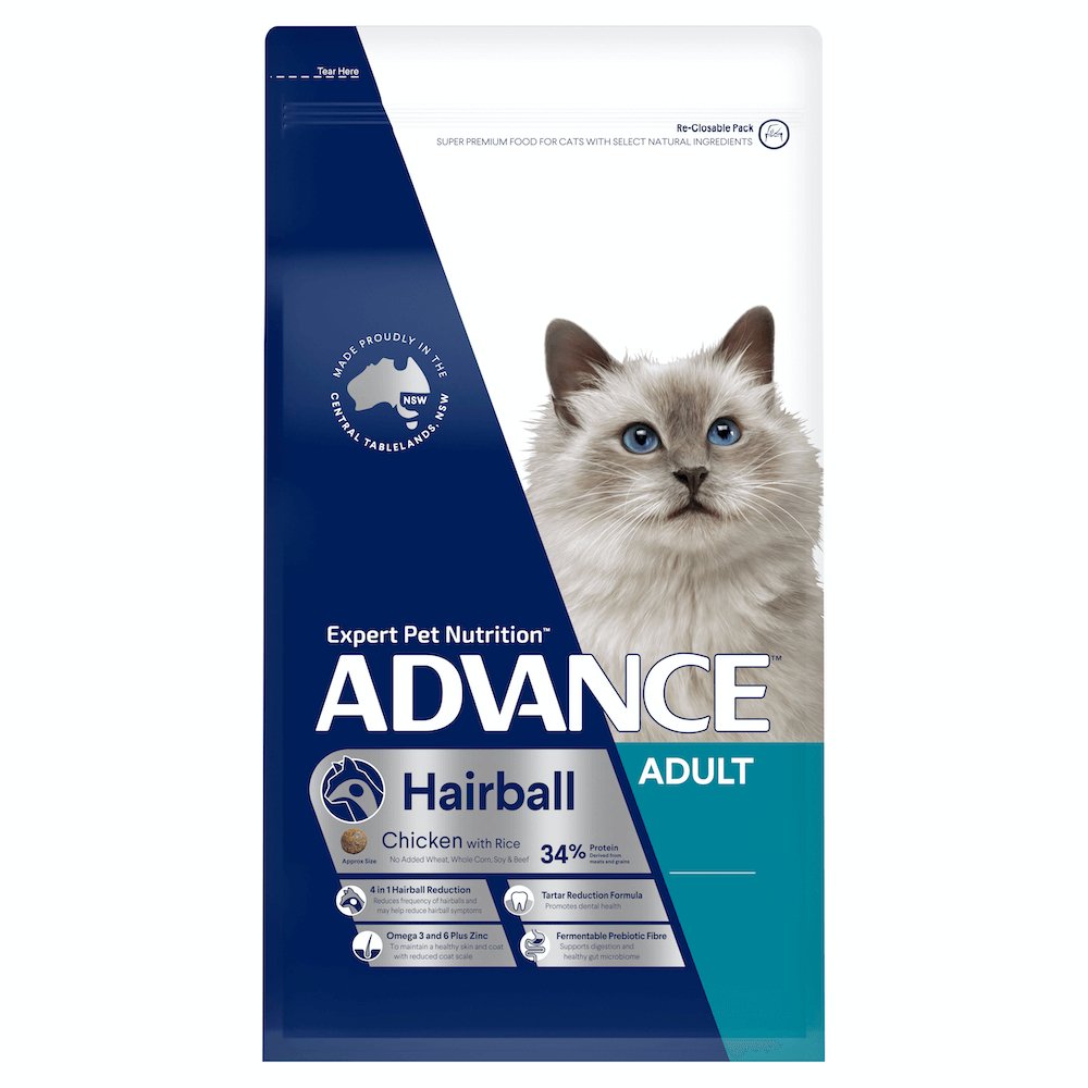 Hairball Adult Dry Cat Food Chicken With Rice 2kg - House Of Pets Delight (HOPD)