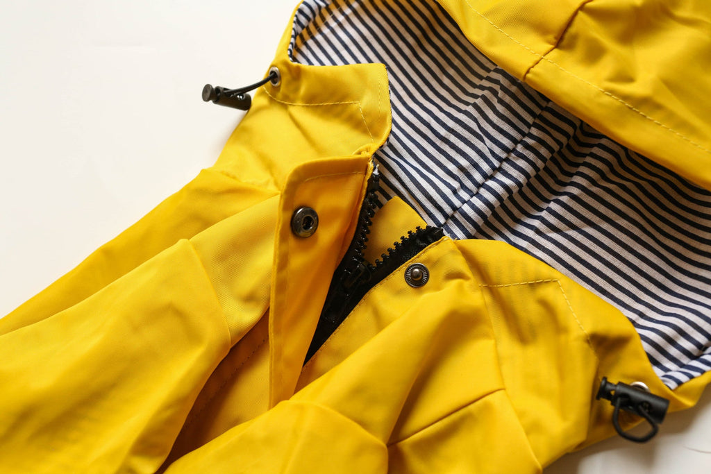 Happy Days Doggy Raincoat in Yellow - House Of Pets Delight (HOPD)